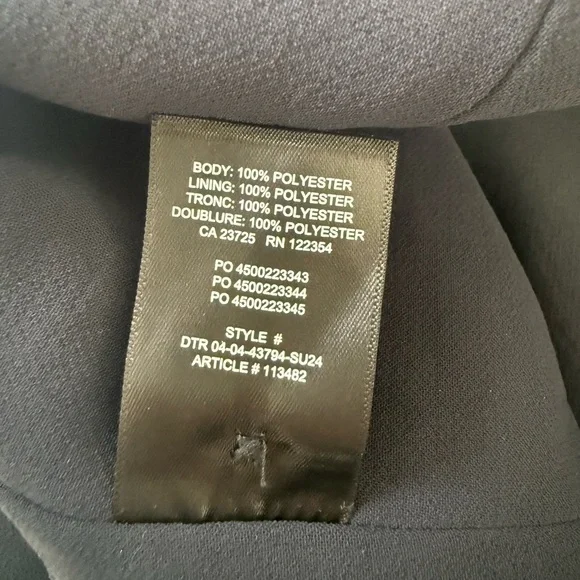 Aritzia Wilfred Vito Vest Crepette Halter Navy Size 2 – Tailored Suiting Top - Picture 6 of 7